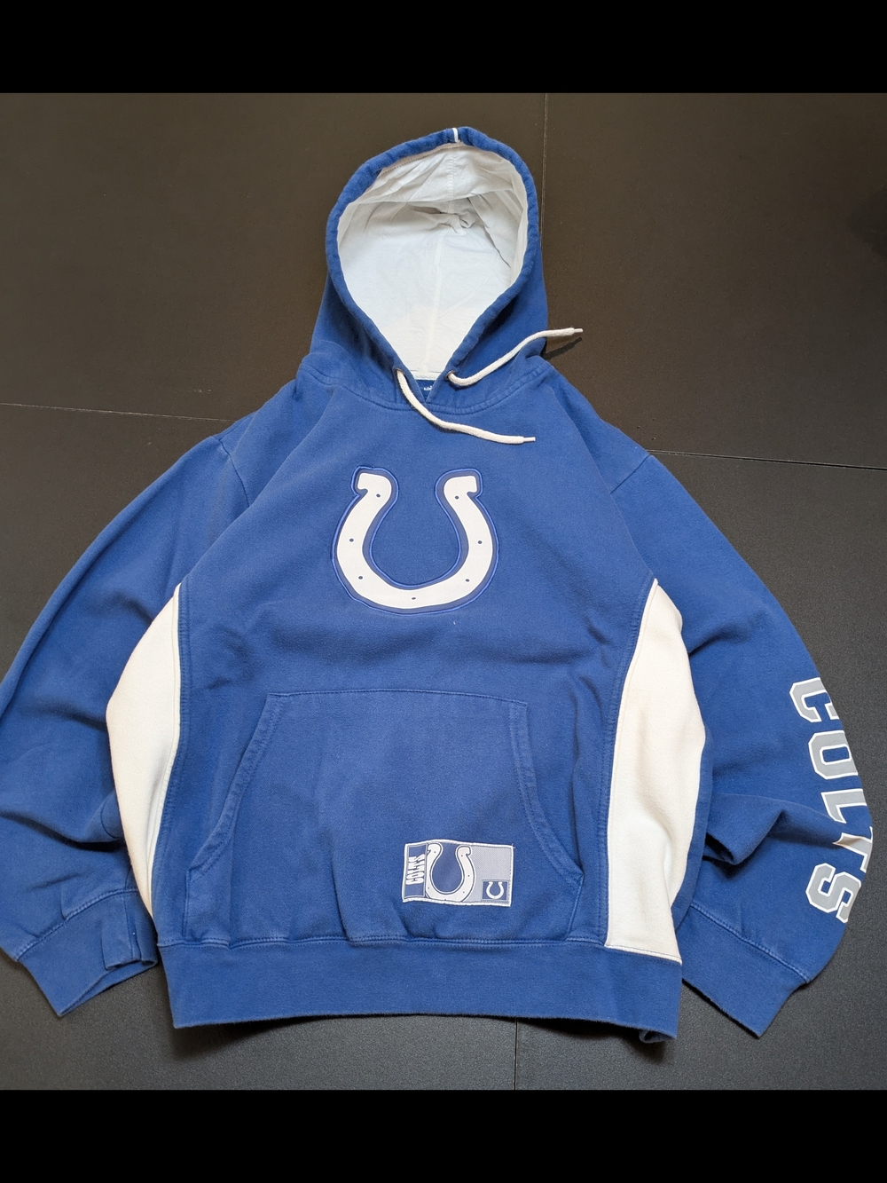 Majestic Blue and White Logo Pullover